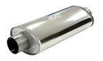 oval silencer Grand 89, stainless