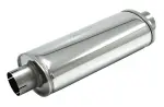 oval silencer Turbolight, stainless