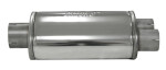 oval silencer Split 76, stainless