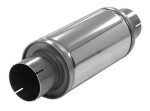 round silencer Turbonett 76, stainless