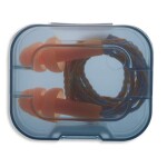 Reusable ear plugs with cord Uvex Whisper, orange, SNR 27dB, size S, in a plastic mini box