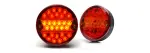 WAS rear light multi-function LED round left / right 24V (z obciążeniem migacza)