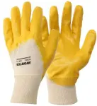 with nitrile rubber coated rubber gloves 9