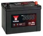 starter battery YBX3030 75ah 630a 260x174x225 -+