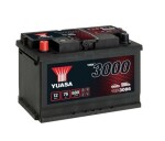 starter battery YBX3086 76ah 680a 278x175x190 +-