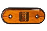 ASPOCK A21-2000-154 / side marker lights right/left, unipoint i, orange, led, height 44mm, width 119mm, depth 18mm, surface, no hangers, 24v (+ socket, wireless, no mounting screws, unipoint i)