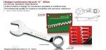 TOPTUL Ring Open End Wrench Wrench, short 9mm