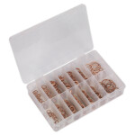 SEALEY set washers copper metric size sprayer case, 250 pc..