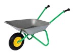 garden trolley metal green, õhkrehv