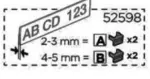 thule 52598 spare part thule light board 976 number plate fixings 4 pcs