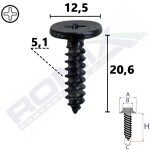 upholstery fastener (application: mudguard, mud fender, stange, quantity in packing: 10 pc) suitable for: HONDA ACCORD VIII, CIVIC IX, CR-V IV, CR-V V, HR-V, INSIGHT, JAZZ III, ODYSSEY, PILOT, RIDGELINE, S2000 06.99-