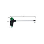 TOPTUL hex key HEX, handle's type L,1 round head, 3 mm