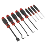scrapers and hook set 9 pc Sealey