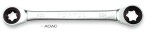 TOPTUL Ring Wrench, Ratchet, Double sided, E, E14XE18