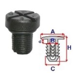 ROMIX C60388 / plastikowa sruba odpow. 5 pcs bmw