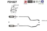 AS Soot/Particulate Filter,  exhaust system FD1027
