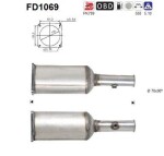 AS Soot/Particulate Filter,  exhaust system FD1069