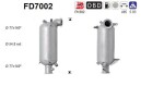 AS Soot/Particulate Filter,  exhaust system FD7002