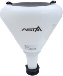 funnel 60l or 200l barrel to the hole. with filter. with lid closable asta