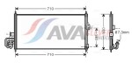 AVA QUALITY COOLING DN5201 / a/c condenser fits: nissan almera ii 1.5/1.8/2.2d 01.00-11.06