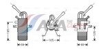 AVA QUALITY COOLING FDD374 / dryer, air conditioning suitable for: ford tourneo connect, transit connect 1.8/1.8d/1.8lpg 06.02-12.13
