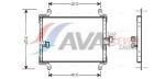 AVA QUALITY COOLING FT5206 / a / c capacitor sobib: citroen jumper i, fiat ducato, peugeot boxer 1.9d-2.8d 02.94-