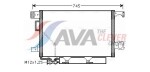 AVA QUALITY COOLING MS5360D / A/C Condenser (with Dryer) Fits: Mercedes C (CL203), C T-Model (S203), C (W203), CLC (CL203), CLK (A209), CLK (C209) 1.8-5.5 05.00-06.11