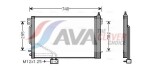 AVA QUALITY COOLING MSA5200D / A/C Condenser (with Dryer) Fits: Mercedes C (CL203), C T-Model (S203), C (W203), CLK (A209), CLK (C209), SLK (R171) 1.8-5.5 05.00-02.11