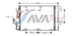 AVA QUALITY COOLING OL5367D / a / c capacitor (kuivatiga) sobib: opel astra h, astra h classic, astra h gtc, astra h / kombi, zafira b, zafira b / minivan 1.2-2.2 01.04-