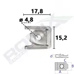 mounting fastener fits: bmw