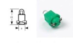12V 1,2W B8,0d green