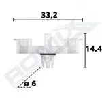 fastener suitable for: PORSCHE CAYENNE I 9PA/955, CAYENNE I 9PA/957, VW TOUAREG 7L 09.02-06.10