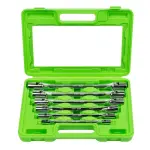 6 pc.  revolving head socket set 12-Point. plastic case. 8-19mm jbm