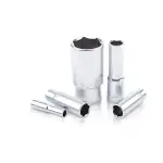 TOPTUL socket long 3/8" 18mm, number of points: 6