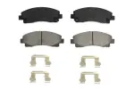 BREMSEN BCD1102AT / brake pad set front (no ece r90 certificate), fits: acura tl, honda ridgeline 3.5/3.7 03.05-
