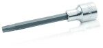 socket spindle (screwdriver head): plug / spindle: 1/2", profil: TORX, dimensions: T45, type adapters: extra long, finish: chrom Satin,