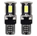 Led bulbs 2pc. canbus 5 SMD, T10, W5W, 12V