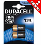 cr123 3v 1550mah lithium battery 2pcs