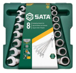 8 pcs. spanner set with ratchet