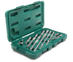 16 pcs. 1/4" and 3/8" drive accessory kit
