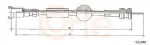 COFLE Speedometer Cable S21040