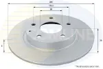 COMLINE Brake Disc COATED ADC0477