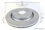 COMLINE Brake Disc COATED ADC1921V