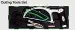 TOPTUL cutting tools set Hacksaw, knife with additional blade, scissors