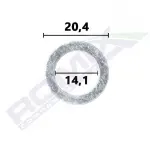 oil drain plug seal (14,4x22x2) suitable for: FIAT FULLBACK, FORD RANGER, HONDA ACCORD III, ACCORD IV, ACCORD V, ACCORD VI, ACCORD VII, ACCORD VIII, CITY V, CIVIC IX, CIVIC V, CIVIC VI 0.8H-3.8 11.82-
