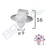 car fastener upholstery (Suitability: molding side; windshield alune plastic coating, number package: 10 pc.) CITROEN C2, C3 PICASSO, EVASION, JUMPER, JUMPY, SAXO; FIAT DUCATO, MULTIPLA, STILO; LANCIA DELTA III 04.93-