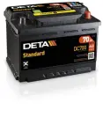 battery DETA 12V 70Ah/640A STANDARD (R+ en) 278x175x190 B13 (starter battery)