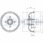 DELPHI Brake Drum BF293