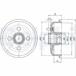 DELPHI Brake Drum BF329