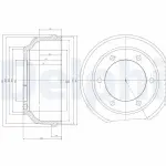 DELPHI Brake Drum BF467